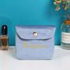 Korean Style Embroidered Velvet Mini Bag for Lipstick and Sanitary Napkin Storage