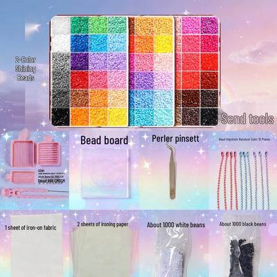 DIY 3D Pin Bean Puzzle Set for Kids - Board, Needles, and Tools Included