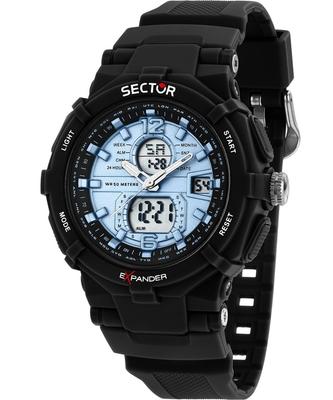 Ex-09 Silikonarmband Blaues Zifferblatt Quarz R3251296001 Herrenuhr