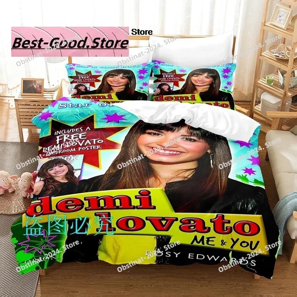 Fashion Demi Lovato Bedding Set Print single Comforter Quilt Bed Cover Duvet Cover Pillow Case 3 Pieces Sets Kids Adult Size CXG