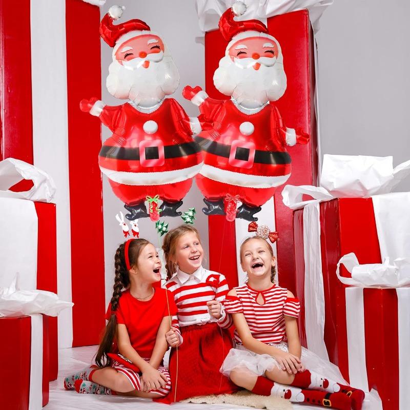 1pc 119cm Christmas Balloon Large Santa Claus Decorative Balloon Aluminum Foil Balloon For Christmas Party Decorative Supplies