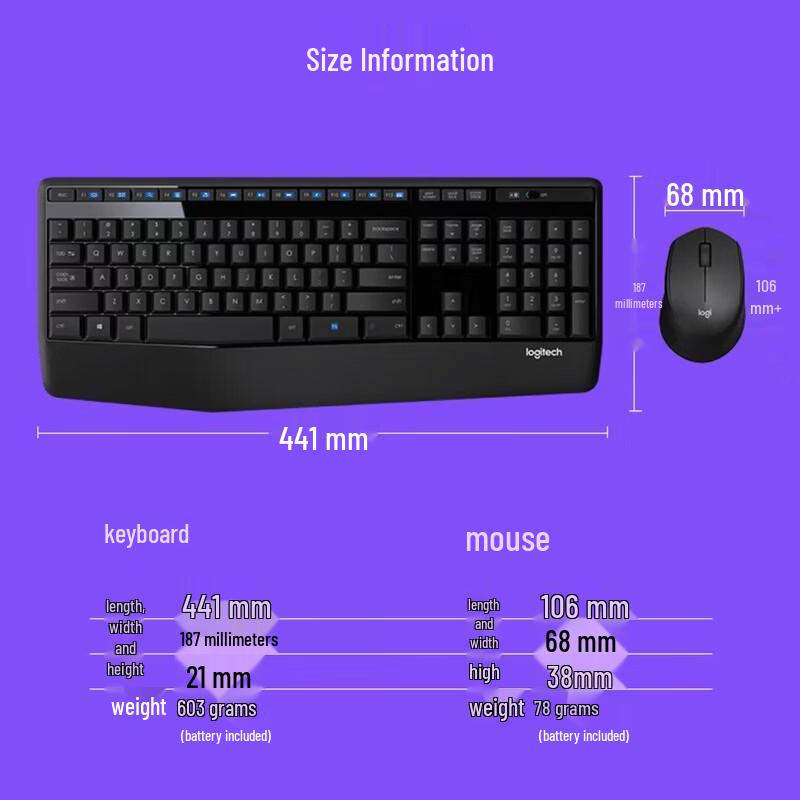 Logitech MK345 Wireless Keyboard and Mouse Combo
