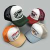 Hip Hop Mesh Letter Embroidered Baseball Cap Men'S And Women'S Shade Contrast Color Street Fruit Truck Hat