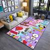 "Colorful Cartoon Character Carpet with Fun BT21 Designs for Kids" Suitable for Use As an Anti-slip for Living Room Bedroom Sofas
