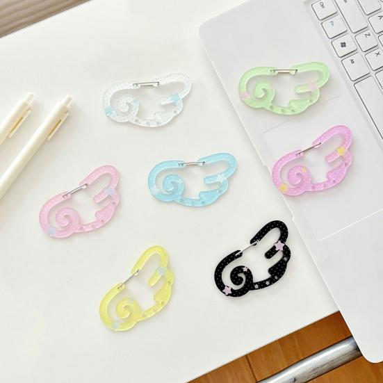 Acrylic Keychain Hook Clip Lightweight Pendant Decoration Key Bag Car Charm Key Chain Backpack Accessory