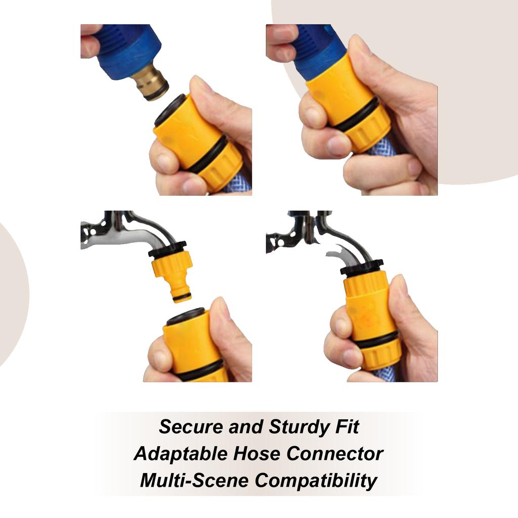 Conector de Mangueira de Água Adaptador de Conexões para Mangueira de Jardim Exterior Conexões de 1/4 de Polegada Adaptador Design Resistente às Intempéries Para Torneira de Água