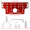 2-in-1 Shelf Pin Jig  and  hinge jig Aluminum Alloy Furniture Drilling Locator Adjustable Cabinet Hole Drilling Template