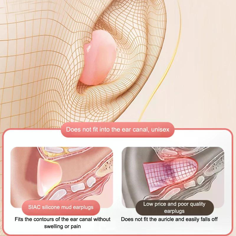 Silicone Sleeping Ear Plugs Noise Reduction Anti Snore Sound Insulation Earplug Swimming Earplugs Waterproof Quiet Sleep