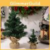 Beautifully Crafted 30cm Mini Christmas Tree With Rustic Burlap For Charming Displays