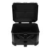 Motorcycle Top Case 45L Aluminum Alloy Handle Water Proof Anti Theft Lock System Universal Black