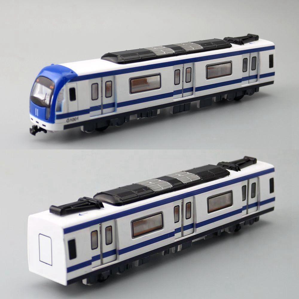 Metro Transit Rail Trains Model Toy Set With Light Sound Effects For Kids Gift