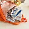 Cute Korean Style Kids Backpack For Boys And Girls Breathable Cotton Fabric