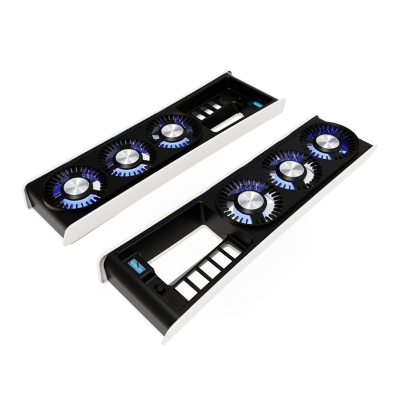 Upgraded Cooling Fan with LED Light,2 Gear Speed Adjustable Quiet and Efficient Cooling System for Slim
