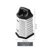 6 Sides Stainless Steel Vegetable Box Grater Multifunctional Slicer Shredder Perfect Gift for Cooking Enthusiasts Home Use