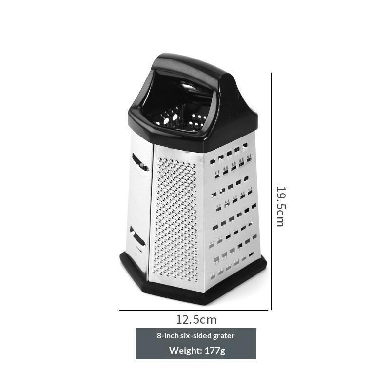 Multifunctional Vegetable Box Grater Stainless Steel 6 Sides Slicer Shredder Rust Resistant for Long Term Kitchen Use A1