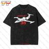 Camiseta Grande Vintage de Avión Learjet SZG