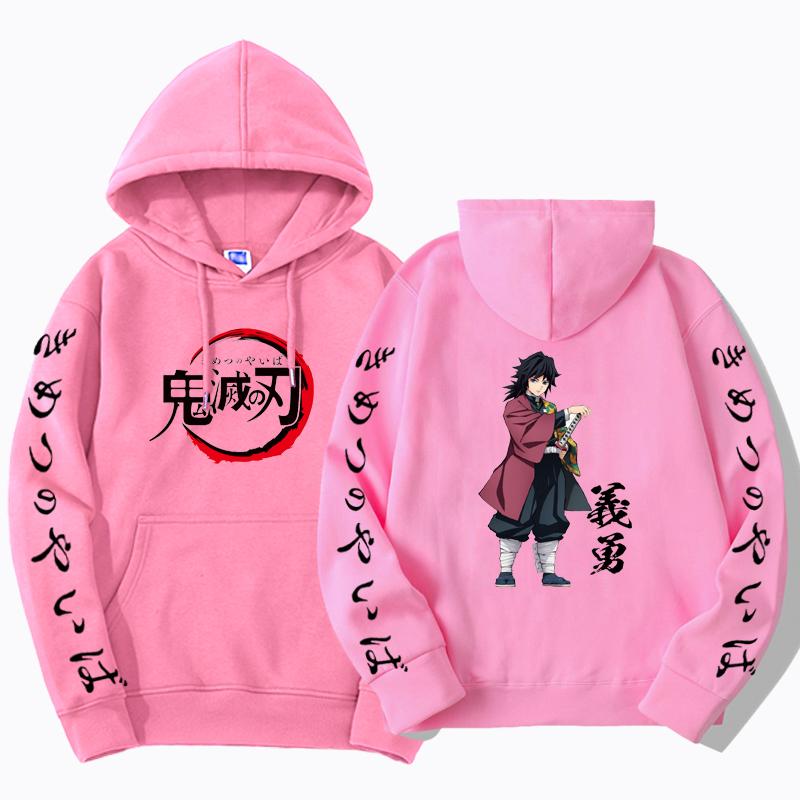 Demon Slayer Anime Hoodies 2023 Spring Autumn Unisex Fashion Unisexga Sweatshirt Round Neck Harajuku Harajuku Hoody Streetwear