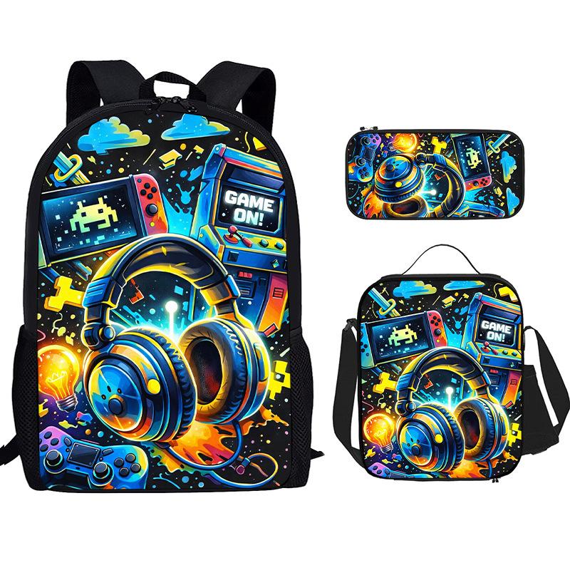 Games Console Backpacks Software Primary Backpacks Shoulder Bags 3D Print Boys Girls School Bag Travel Mochila Student Backpack
