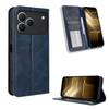Flip Cover Compatible for Tecno Spark 50 4G Leather Case [Flip Vintage Leather] Shockproof Durable Retro Phone Case
