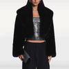 New imitation fur short coat, fashionable versatile fur coat women's long sleeves