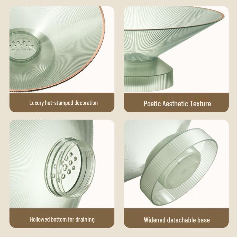 Light Luxury Draining Fruit and Snack Plate