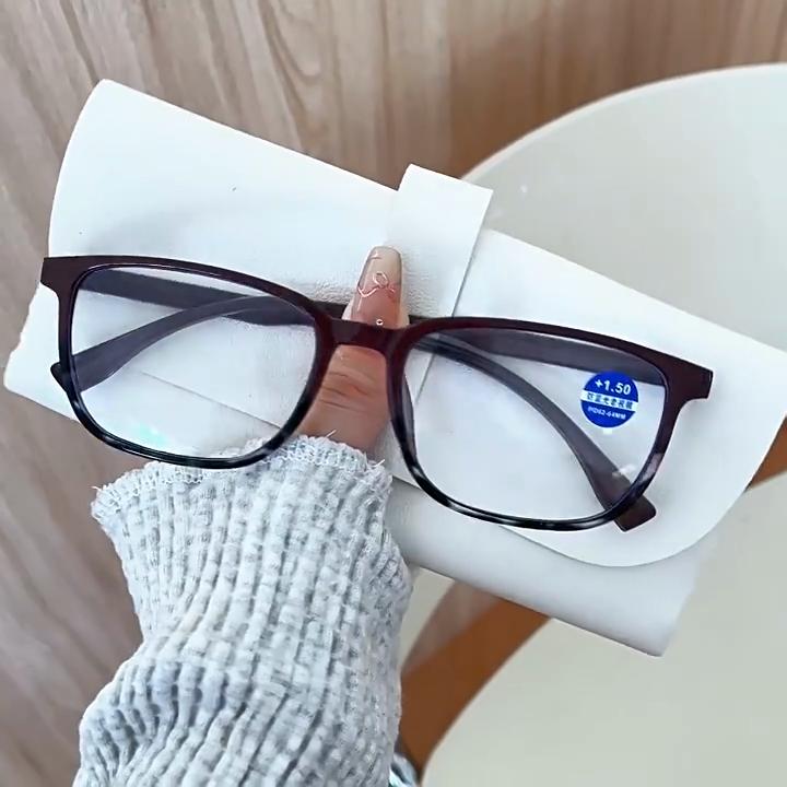 Lunettes de lecture unisexes bloquant la lumière bleue, design de luxe pour femmes, presbytie plus dioptries, mode rétro, lunettes pour la vision de loin