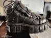 Prodotto Personalizzato Fatto a Mano Retrò Stile Punk Y2g Rock Testa Grande Pelle Uomo e Donna Stessa Piattaforma Scarpe con Suola Spessa