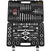 Tap and Die Set, 116-Piece Include Metric and SAE Size, Bearing Steel Taps and Dies, Essential Threading Tool for Cutting External Internal Threads,