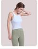 Lulu Women's Racerback Sports Tank Top with Chest Pads - Outdoor Summer Yoga Wear