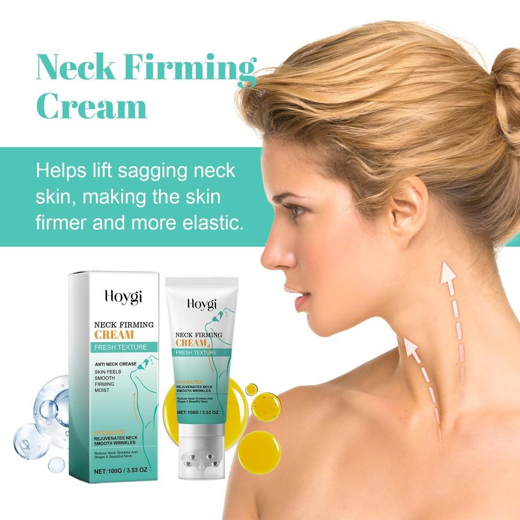Hoygi Neck Firming Cream Gentle Moisturizing Tightening Radiant Skin Hydration Anti-aging Properties For Youthful Appearance 100g