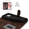 For iPhone 15 Plus/14 Plus Wallet Case Double Folded Edge Skin Touch PU Leather Flip Phone Cover
