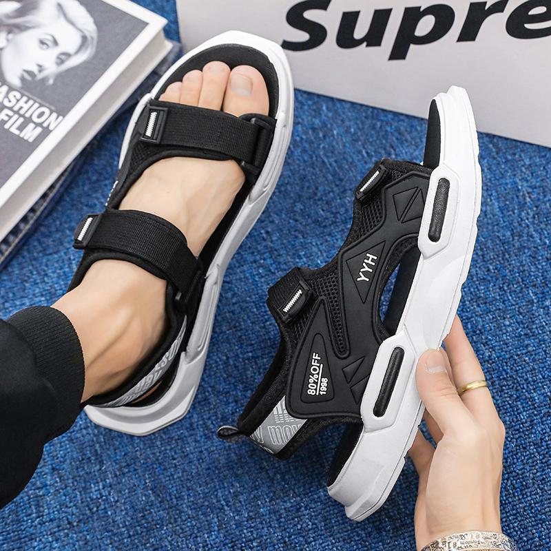 Men's Sandals Indoor and Outdoor Beach Shoes Thick Bottom Soft and Comfortable Flat Sandals Indoor and Outdoor Ventilate New
