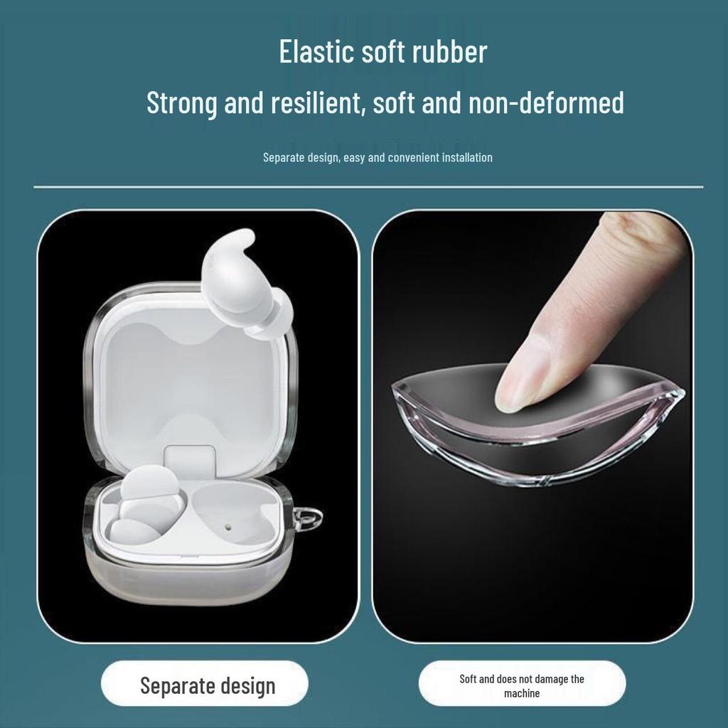 Clear Silicone Protective Case for Sony LinkBuds Fit Earbuds