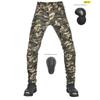 Heren Motorrijbroek Camo Casual Off-Road Beschermende Kleding Elastische Taille Anti-Slip Pasvorm Motorfiets Veiligheid Broek
