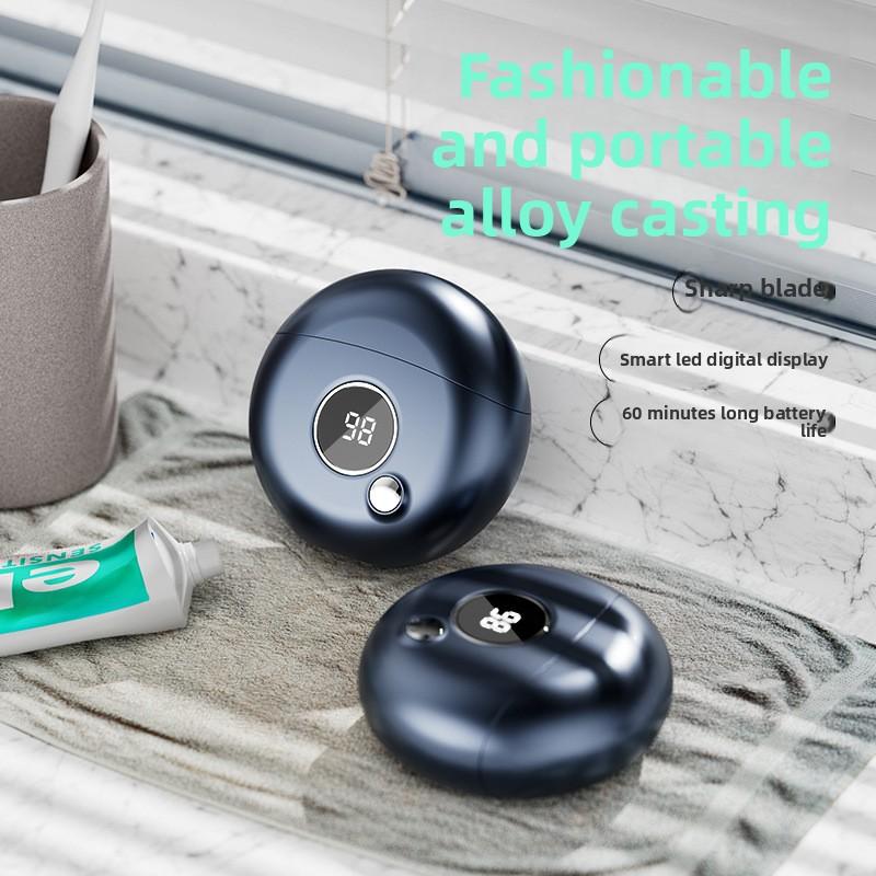 Mini Golarka z Podwójną Głowicą Mały Spodek Wysokiej Wartości Przenośna Golarka Ekran LDE Golarka Elektryczna