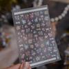 1pcs Exqusitive Mini Bows Nail Stickers 5D Reliefs Nail Art Stickers White Black Red Bowtie Nail Decorations Adhesive Decals DIY