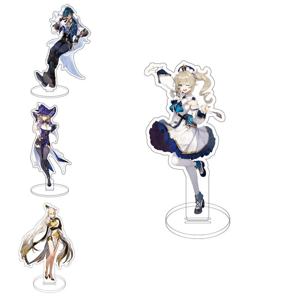 Artistic Genshin Impact Acrylic Stand With Colorful Characters Great For Gift Giving