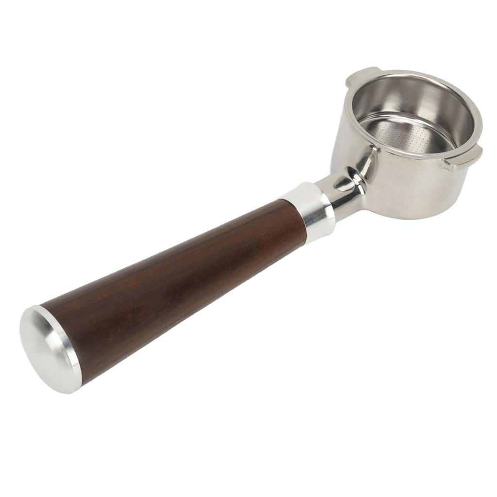 51mm Bottomless Portafilter with 2 Ear Fits for Delonghi Coffee Maker Stainless Steel Bottomless