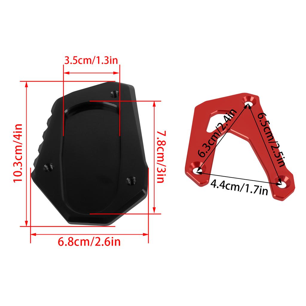 For SUZUKI V-Strom 1050 DE 800 VSTROM V Strom 1050XT 2025 CNC Kickstand Foot Side Stand Extension Enlarger Support Plate Pad