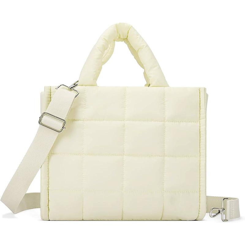 Gesteppte Puffer-Tragetasche für Damen, Große leichte bauschige Umhängetasche, Arbeitstasche für Reisen, Ideales personalisiertes Geschenk