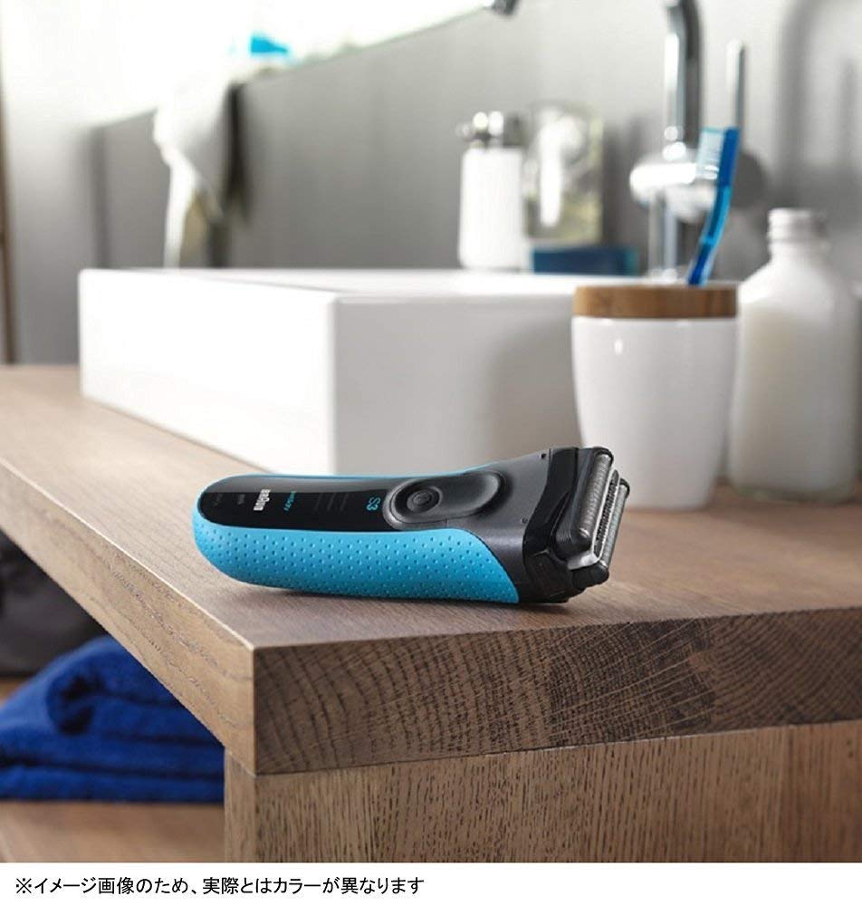 Braun Rasoir électrique pour hommes série 3 3010s 3-Flute Lavable Bain Shave