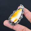 925 Sterling Silver Pear Mookaite Stone Engagement Sister Bezel Trendy Pendant