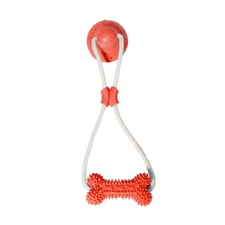 Dog Toy Teething Bone With Stimulating Bells And Easy Gripping Handle for Puppies Training Dog Toy