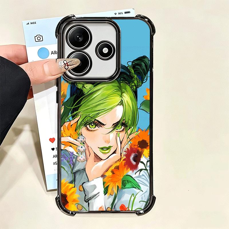 JoJo Adventure Jolyne Cujoh Soft Phone Case For Xiaomi Poco X7 X8 Pro Max X6 X5 X3 F8 Ultra F7 M8 M7 M5S Redmi 15C 15A 15 14C 13