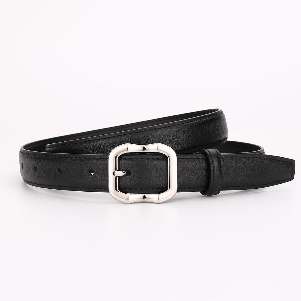 Women's Versatile Genuine Leather Belt - Decorative High-End Fashion Waistband for Casual or Professional Wear