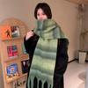 Soft Long Tassel Scarves Warm Thickened Shawl Wrap New Winter Cashmere Scarf  Women