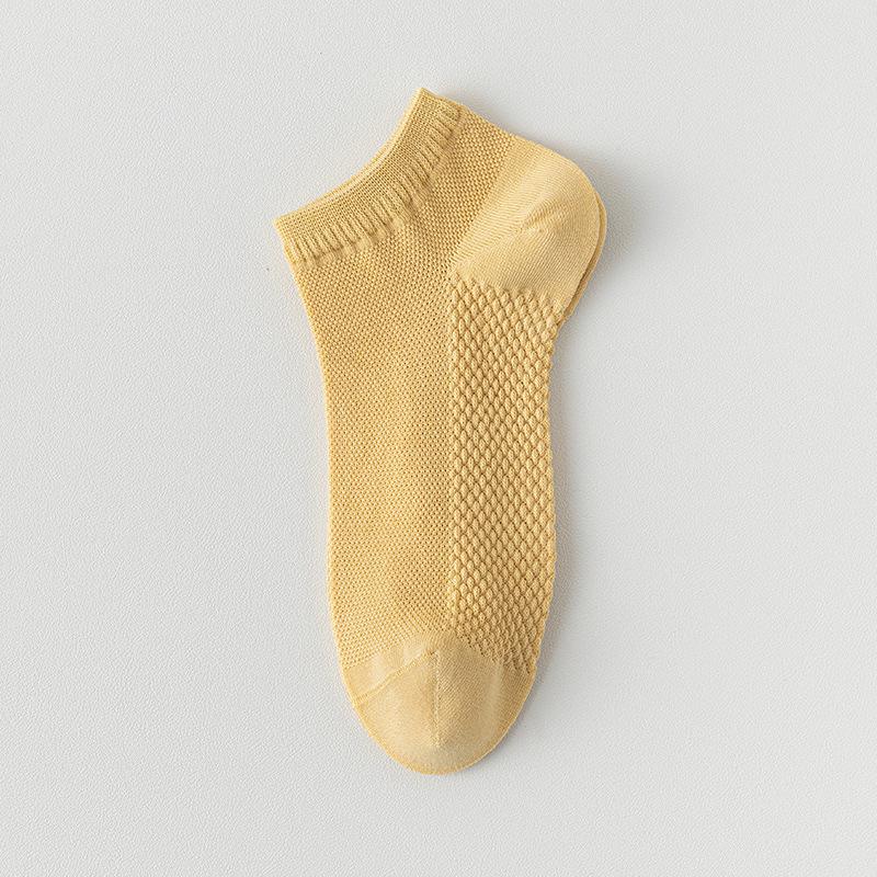 Boat Socks, Pure Cotton Anti-odor and Sweat-absorbing Summer Thin Women's Short Socks, Mesh Boneless All-cotton Socks