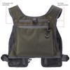 Breathable Fly Fishing Vest with Chest Pack, Lightweight Outdoor Fishing Gear with Storage Pockets, One Size Fits Most