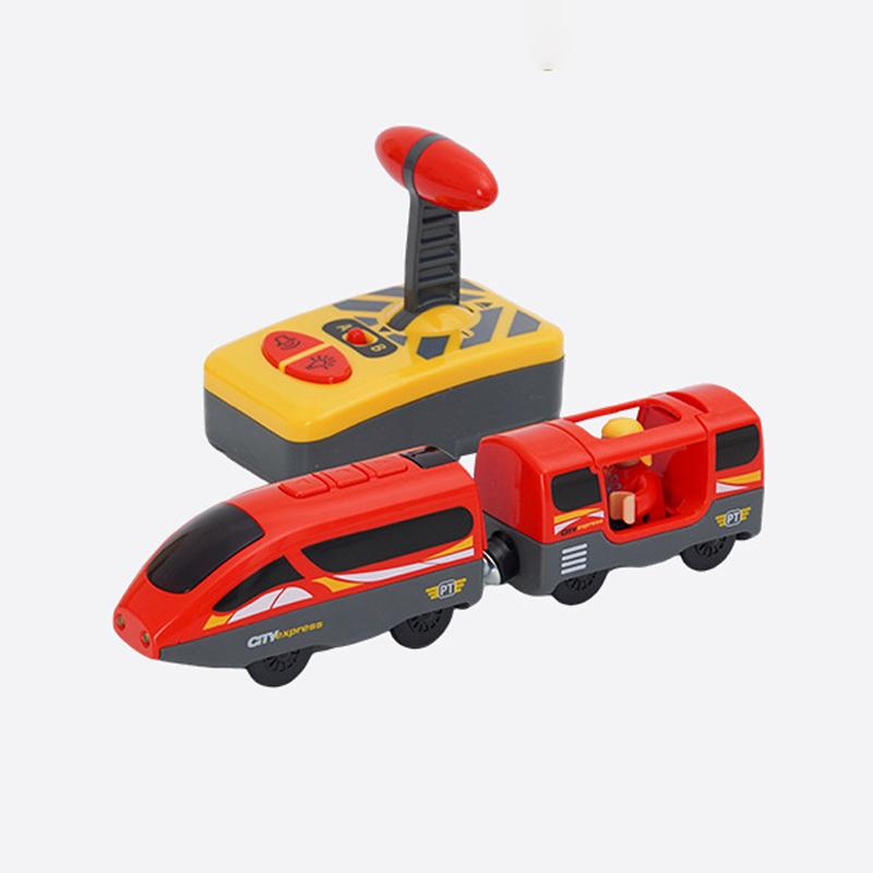 Simulation RC Small Train Cute Sound And Light Train Model Toy Remote Control Train Toy Baby Gift