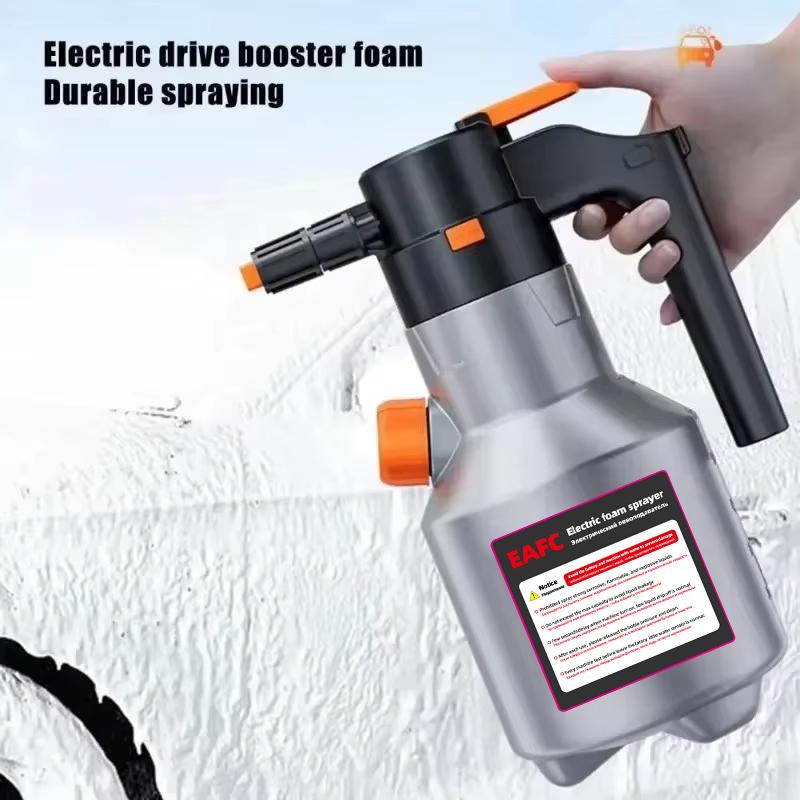 Elektrische autoschuimspuit Drukzeepspuit Hogedruk fijne schuim Automatische schuimwasser Exterieur autowasaccessoire